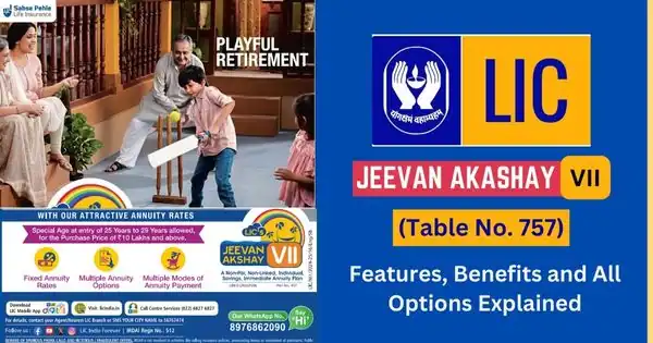 LIC Jeevan Akshay VII Features, Benefits, Eligibility and Example